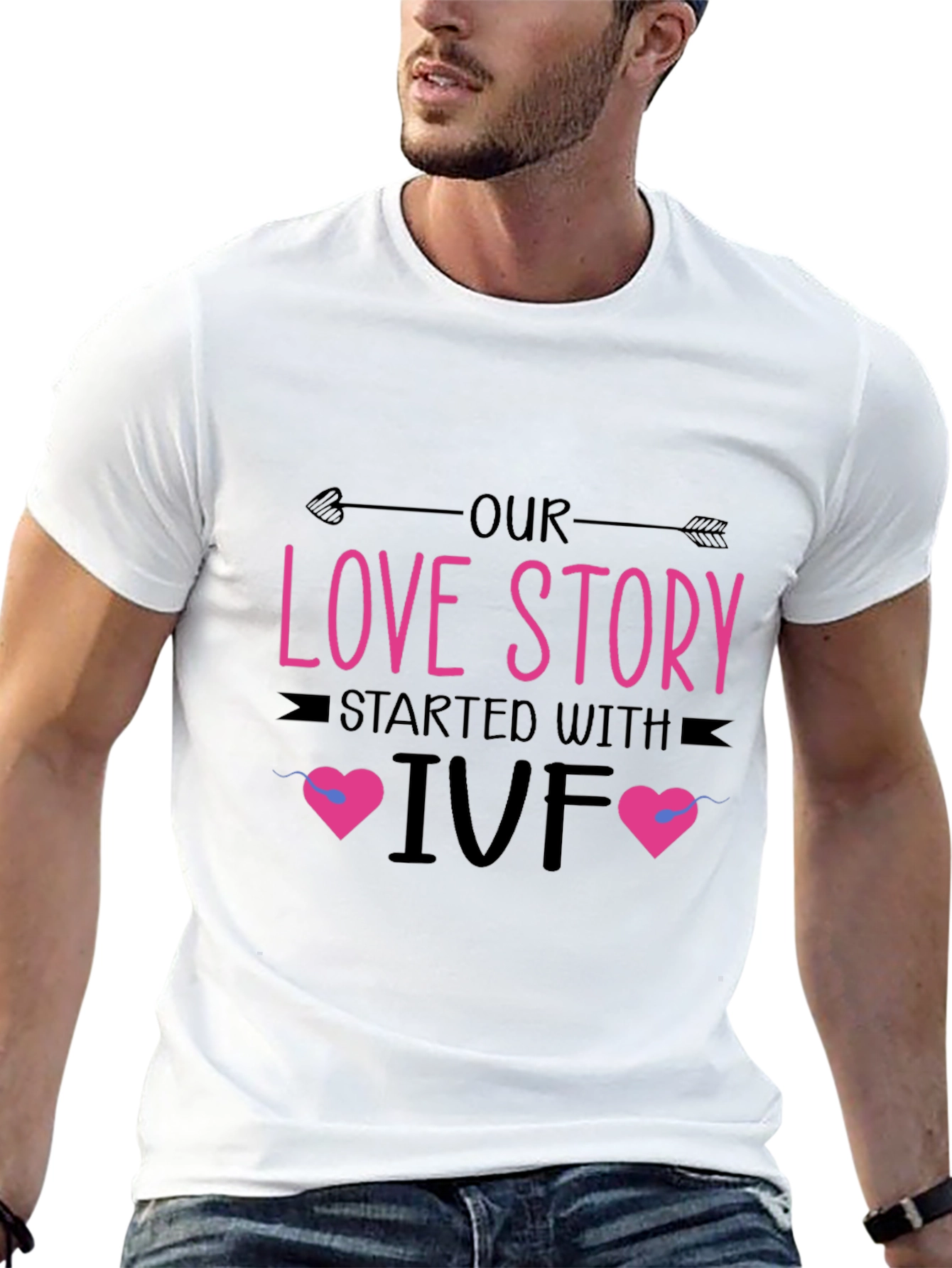 Our Love Story IVF Black T-Shirt