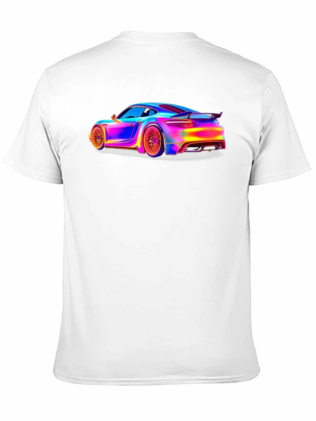 Rainbow Car Graphic Tee - Stylish Unisex T-Shirt