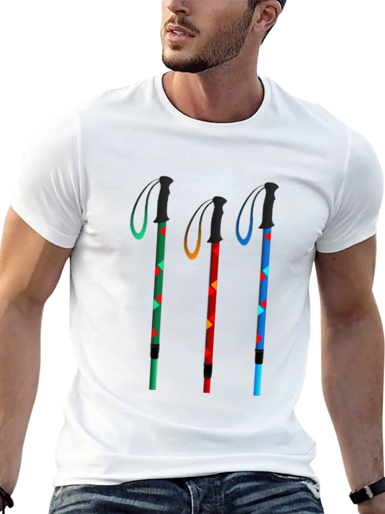 Hiking Sticks T-Shirt - Adventure Ready!