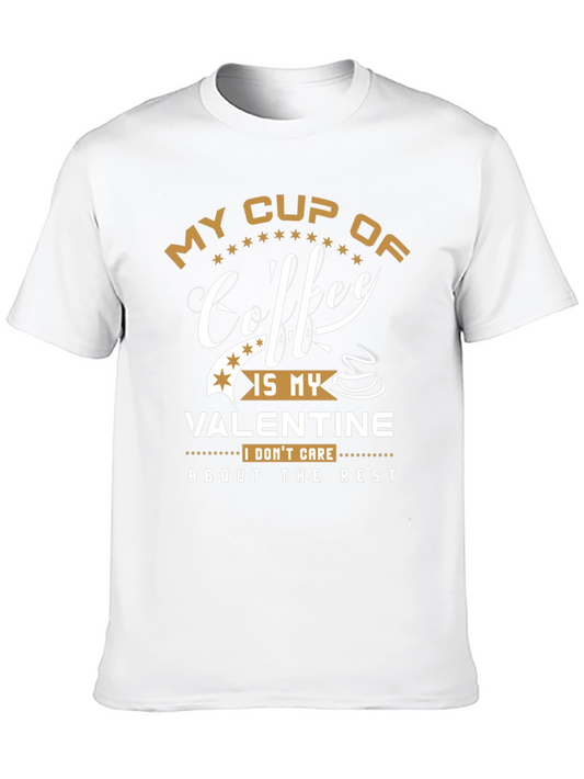 Coffee Valentines Day T-Shirt - Funny Graphic Tee