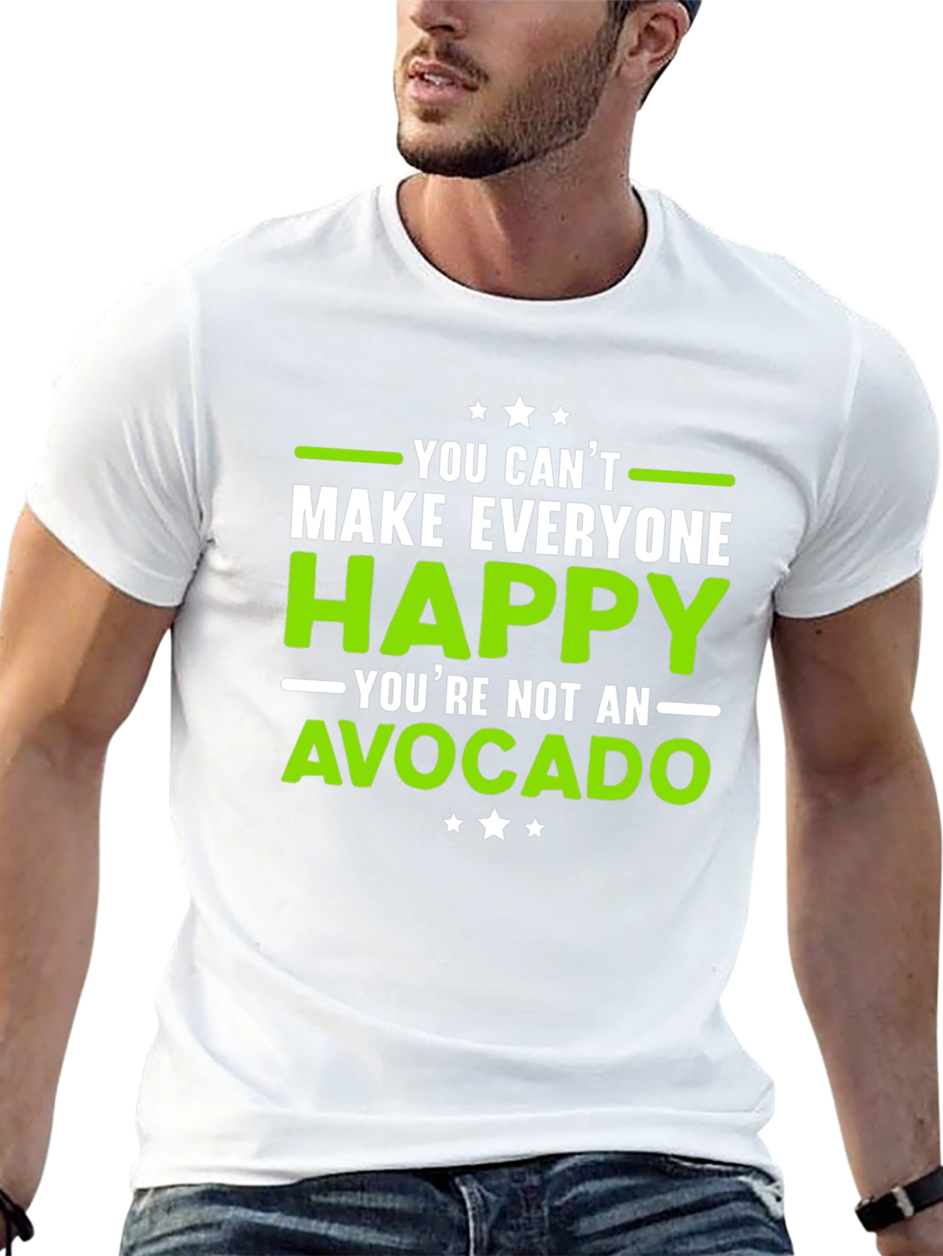 Funny Avocado T-Shirt - You Cant Make Everyone Happy