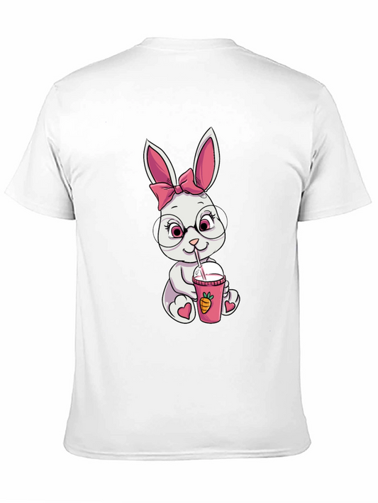 Bunny Sipping Drink Graphic Tee