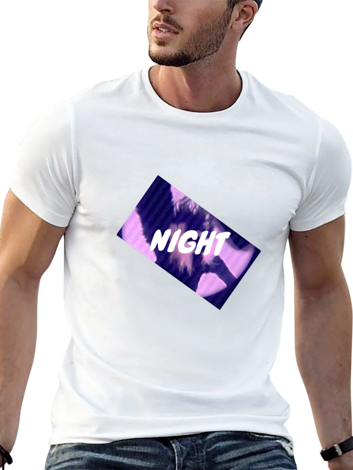 Night Design Black T-Shirt