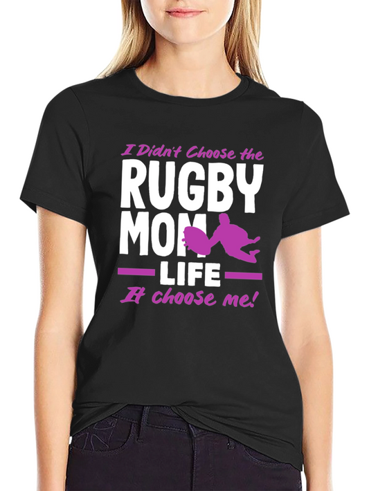 Rugby Mom Life Graphic T-Shirt