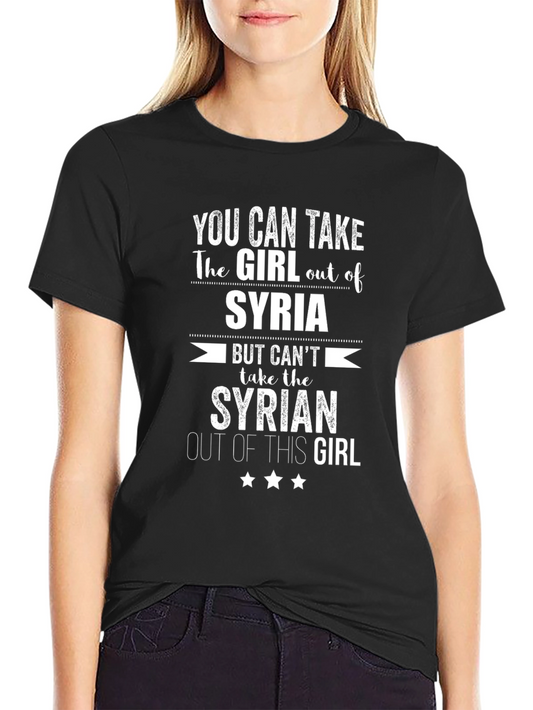 Syria Girl T-Shirt: Syrian Pride Graphic Tee