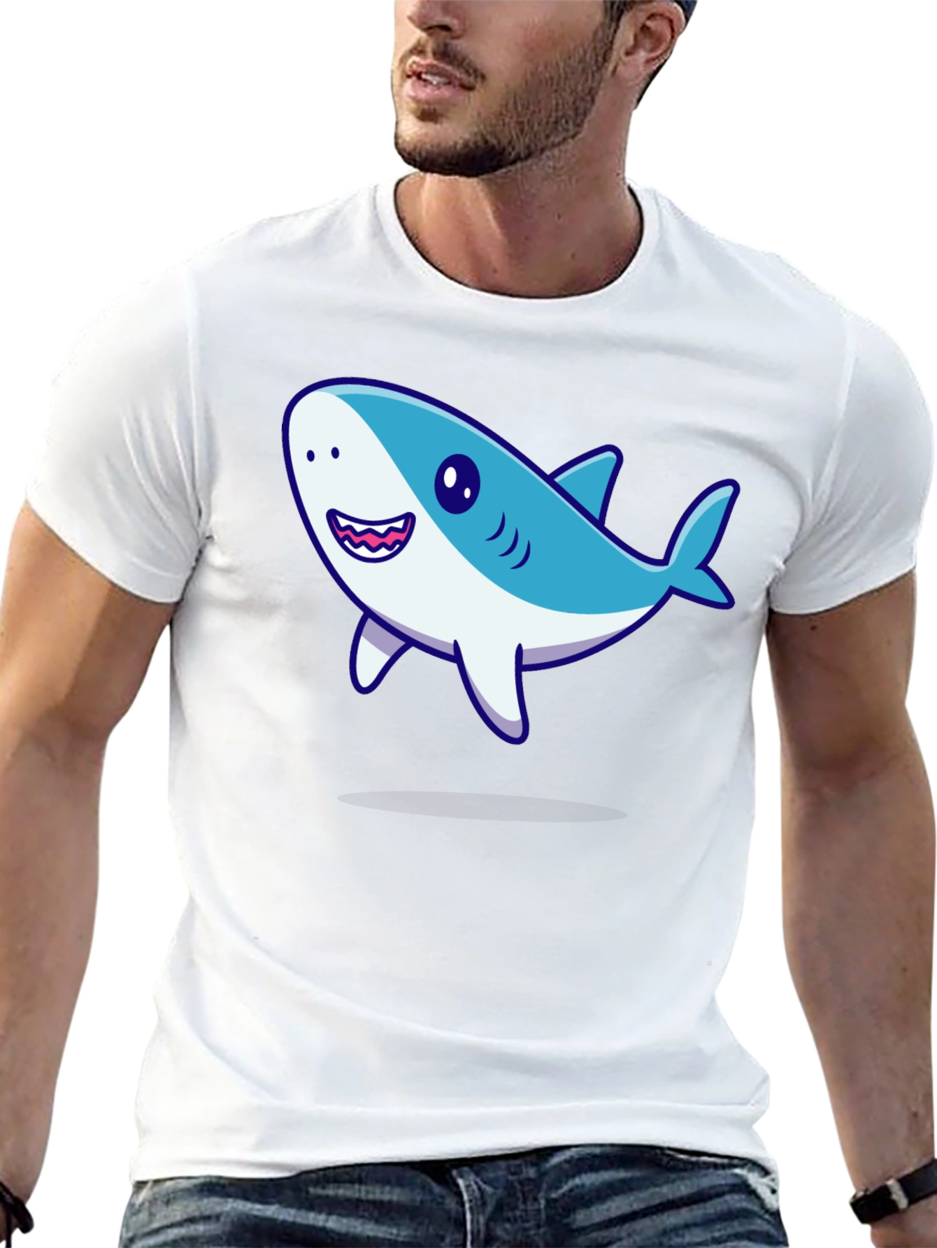 Shark Graphic Black T-Shirt