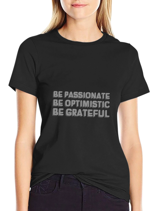 Be Positive Graphic Tee - Black