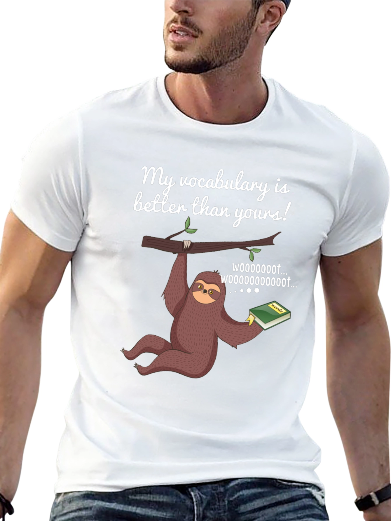 Funny Sloth Vocabulary T-Shirt