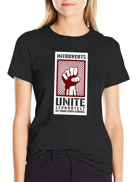 Introverts Unite T-Shirt - Funny Slogan Tee