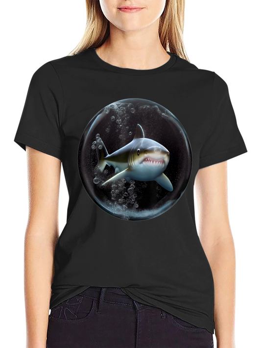 Shark in a Bubble Graphic T-Shirt