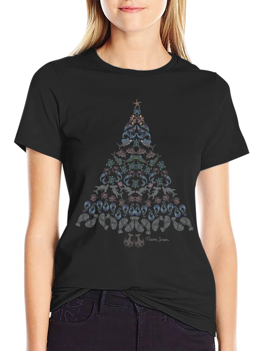 Holiday Tree Graphic Tee - Unique Christmas Design
