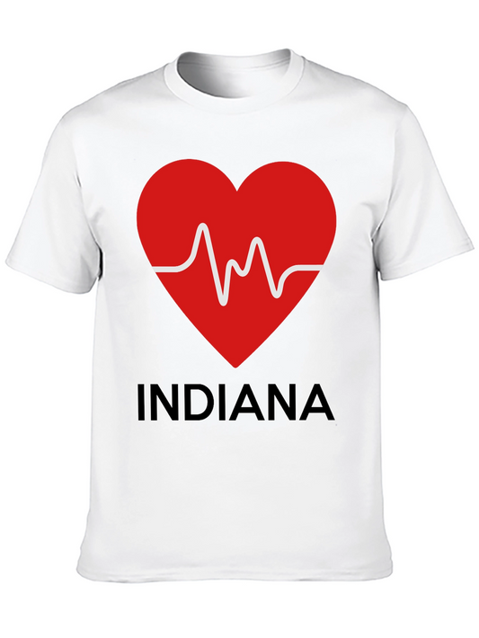 Indiana Love Heartbeat Graphic Tee