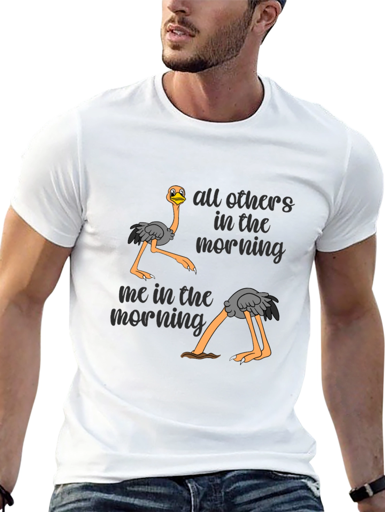 Funny Ostrich Morning T-Shirt