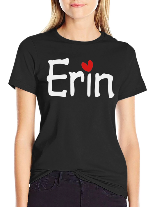 Erin Heart T-Shirt - Custom Name Tee