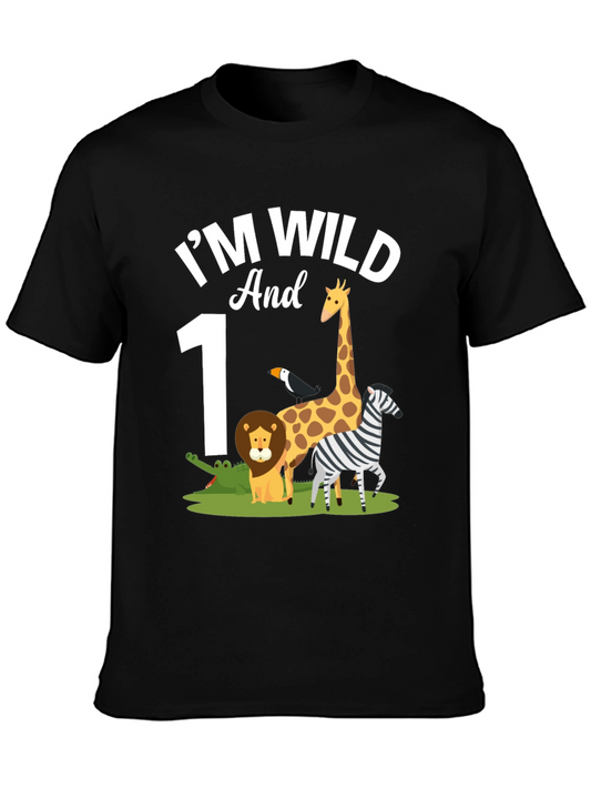 Im Wild and 1st Birthday Safari T-Shirt