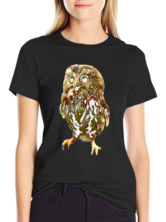 Owl Graphic T-Shirt - Unique Animal Print