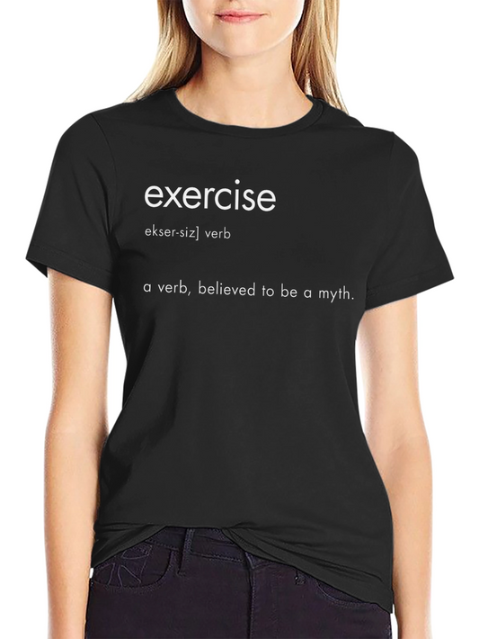 Exercise Definition Graphic Tee - Mythical Verb Humor