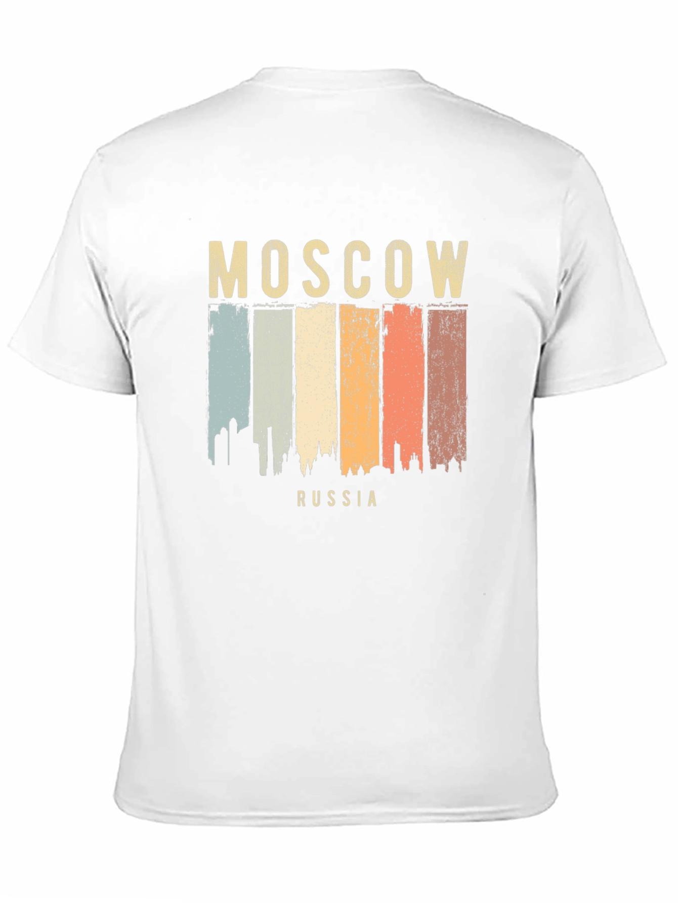Moscow Russia Retro Cityscape T-Shirt