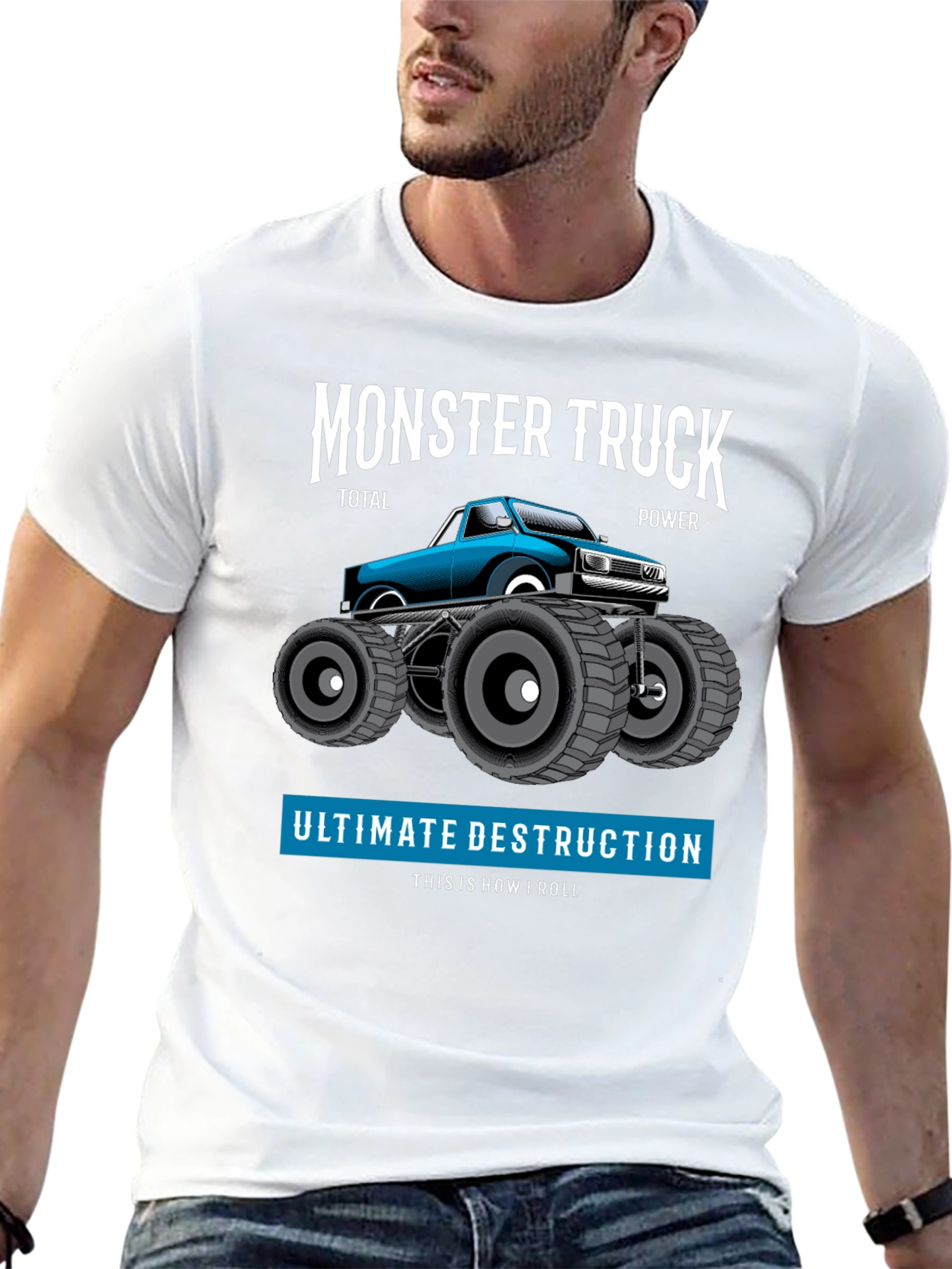 Monster Truck Graphic Tee - Total Power Destruction