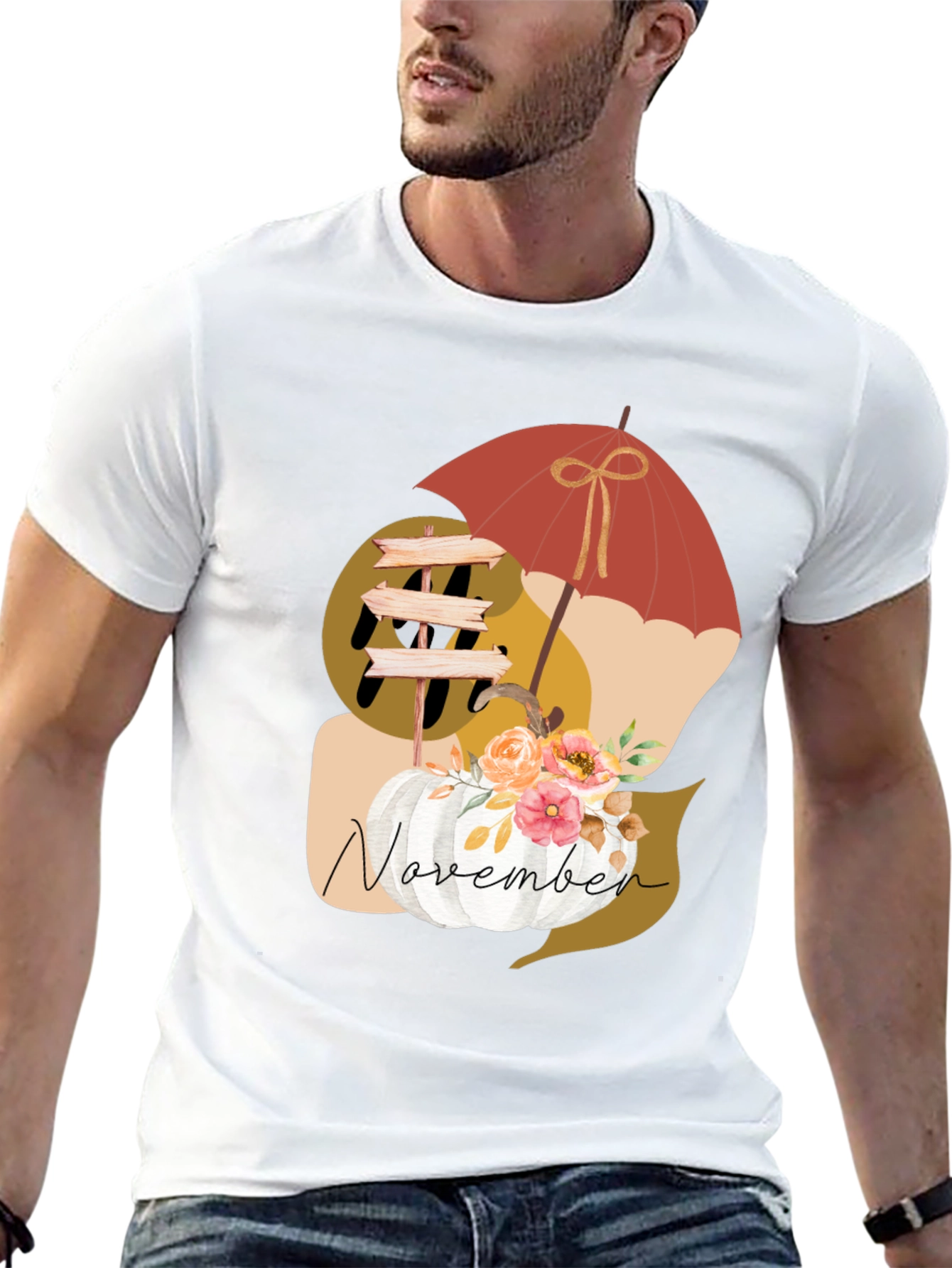 November Pumpkin T-Shirt - Fall Apparel