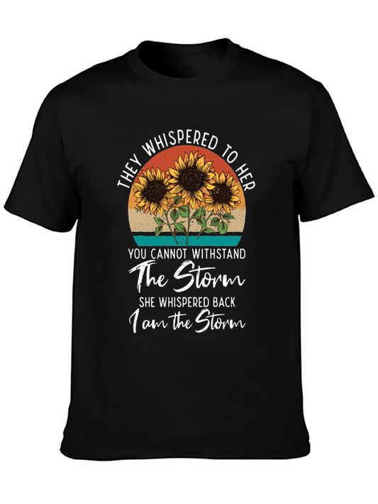 I Am The Storm Sunflower Graphic Tee