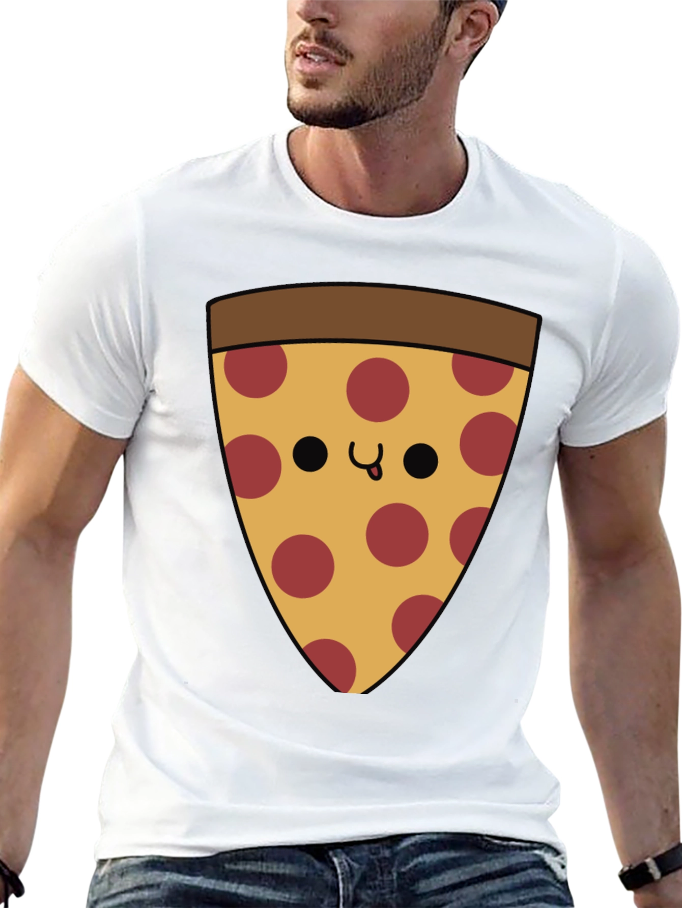 Pizza Slice Graphic T-Shirt - Casual Comfort