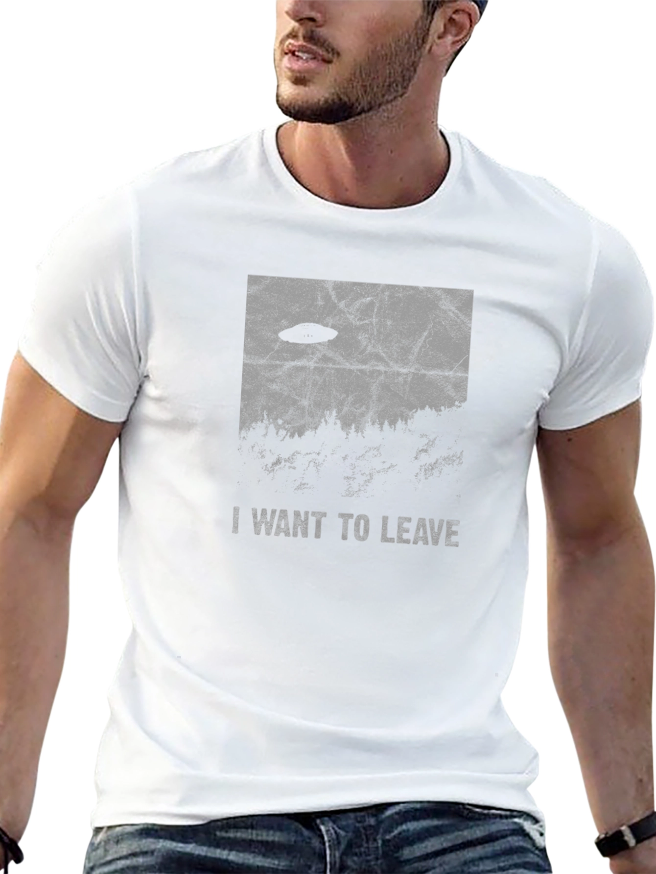 I Want To Leave UFO Graphic T-Shirt