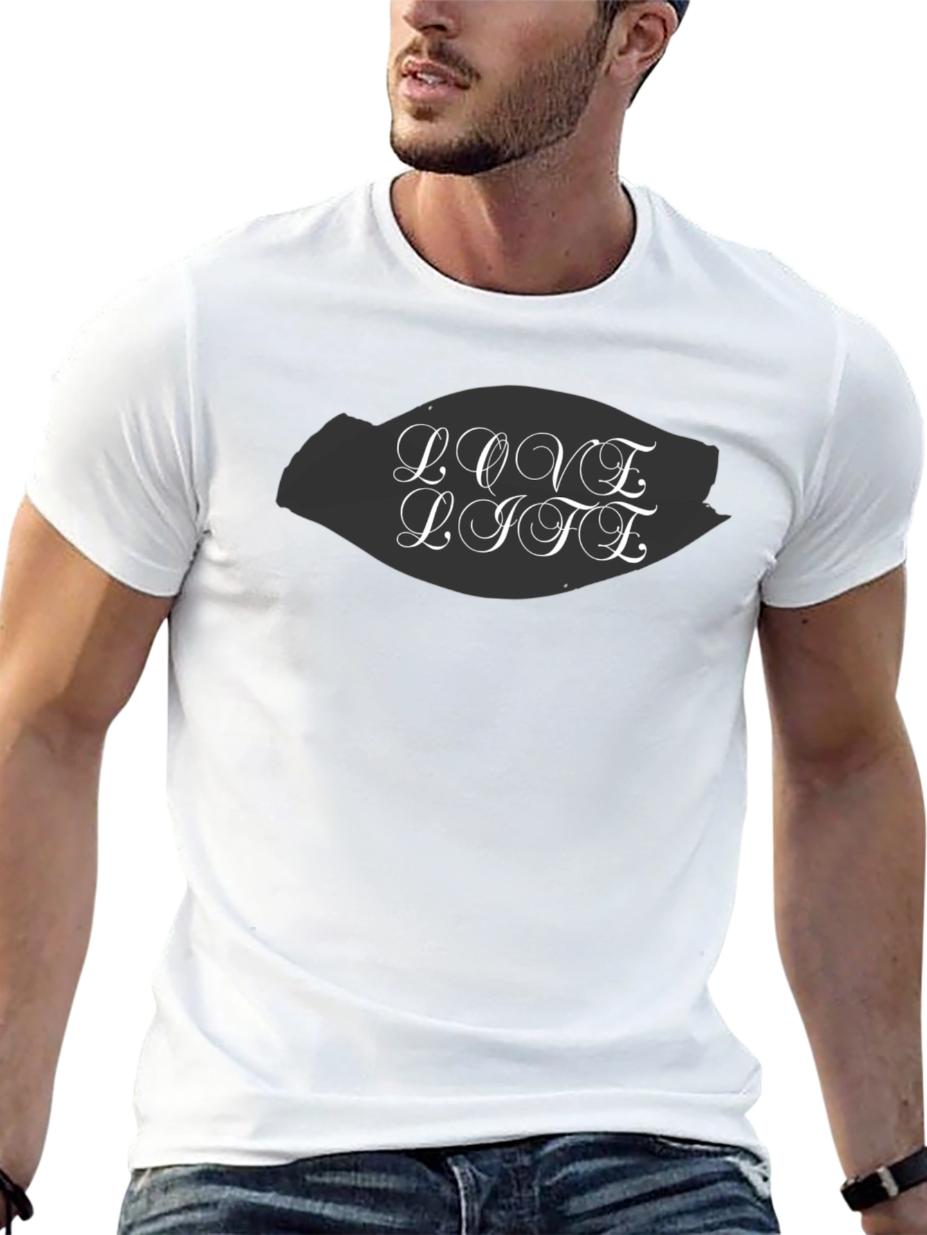 Love Life Graphic Tee - Stylish Cotton Comfort