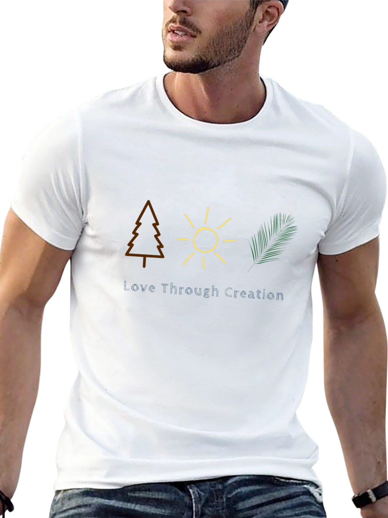 Nature Inspired Graphic Tee - Love Through Creation