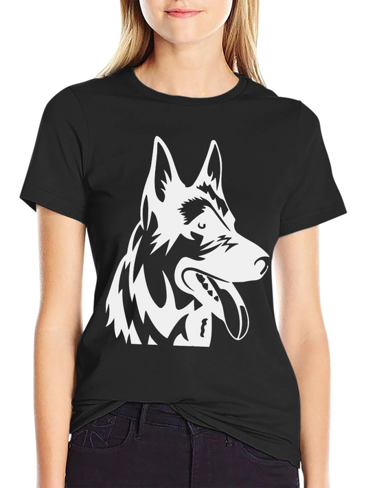 German Shepherd Graphic Tee - Black