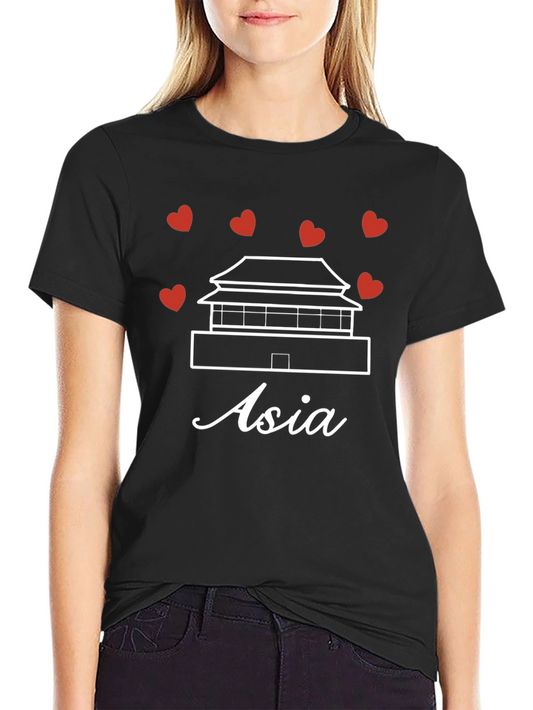Asia Graphic T-Shirt - Black - Unisex