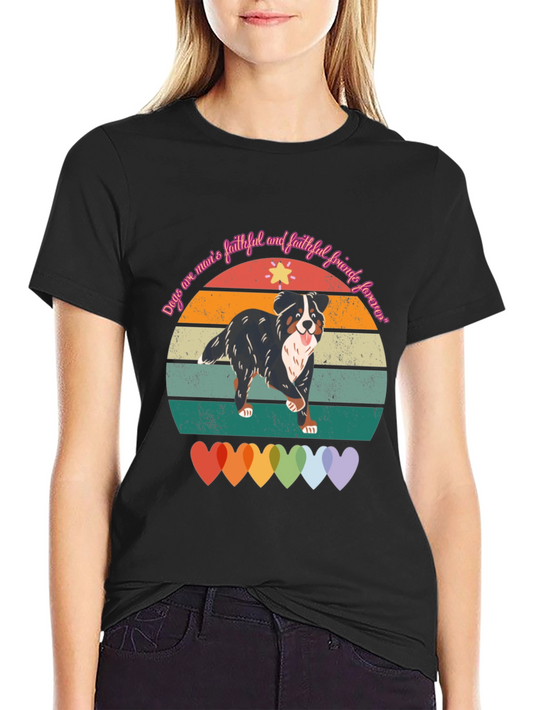 Faithful Dog T-Shirt: Mans Best Friend Forever