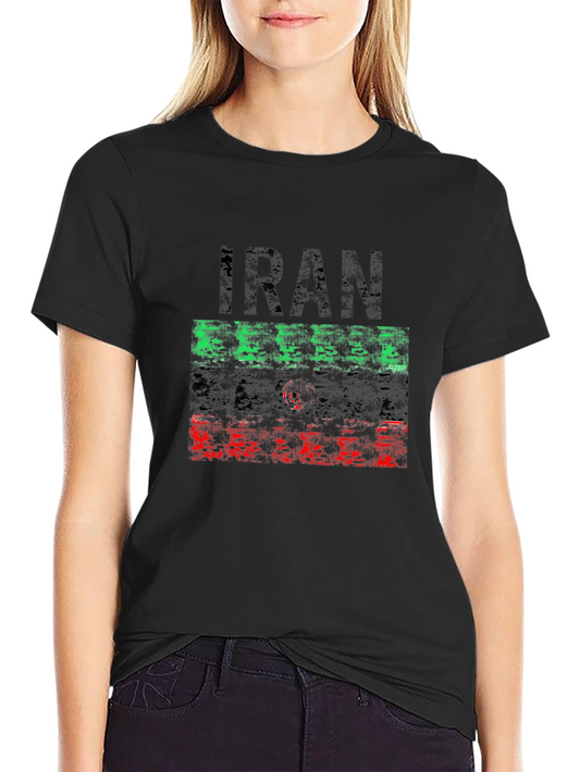 Iran Flag T-Shirt - Distressed Graphic Tee