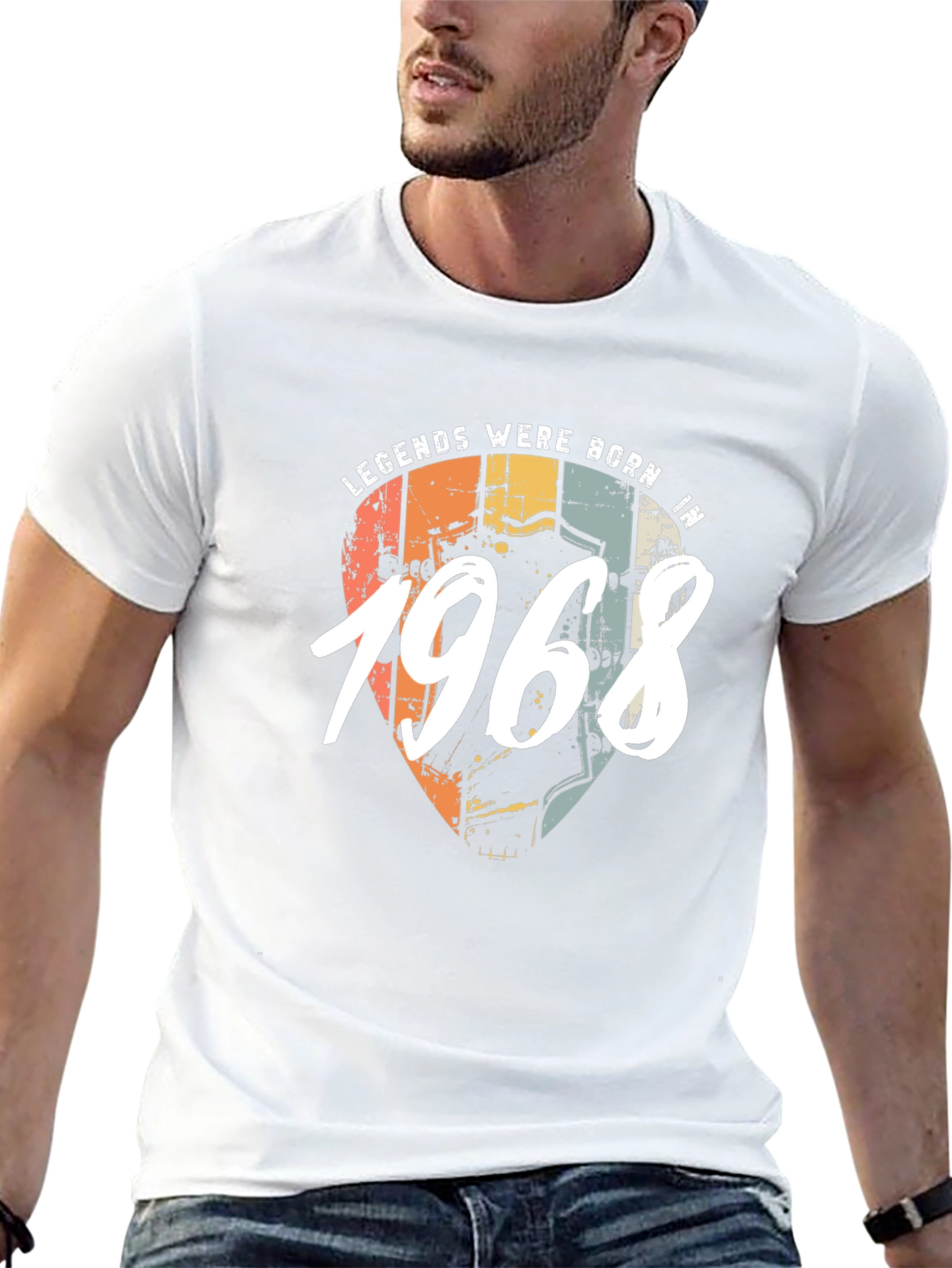 Legends Born In 1968 Black T-Shirt
