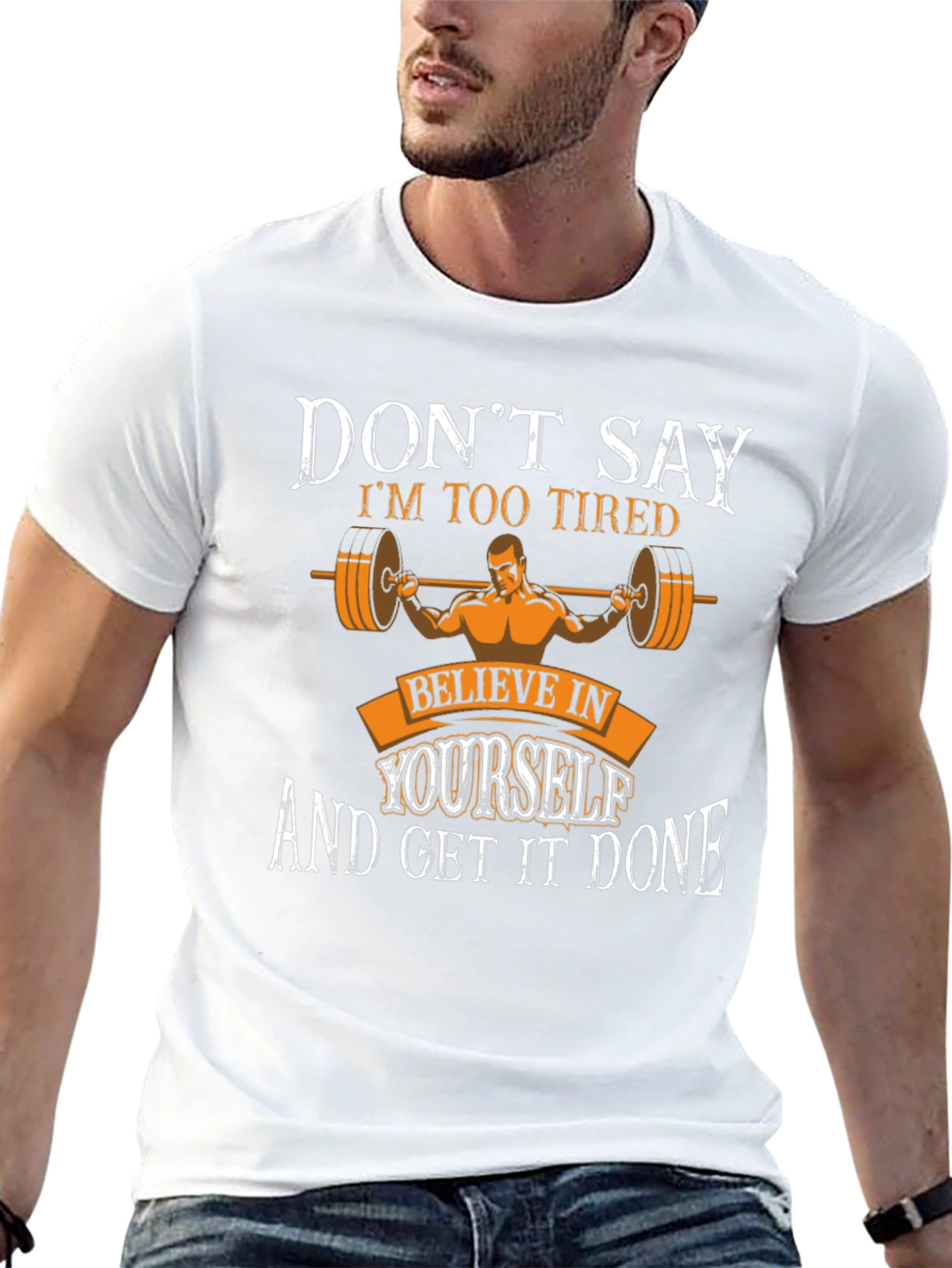Motivational Workout T-Shirt - Believe in Yourself