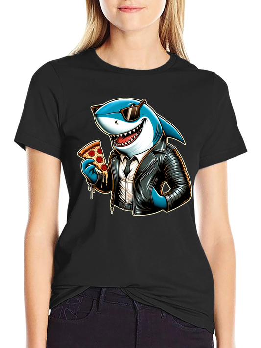 Cool Shark Pizza Graphic Tee