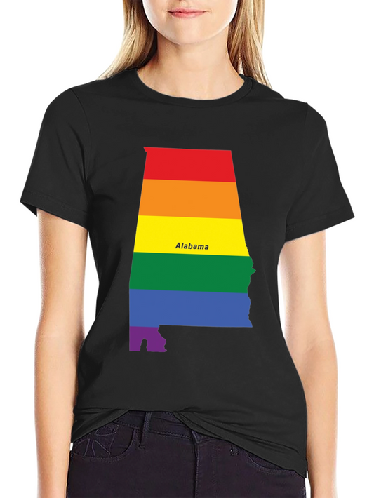 Alabama Pride T-Shirt - Rainbow State Pride