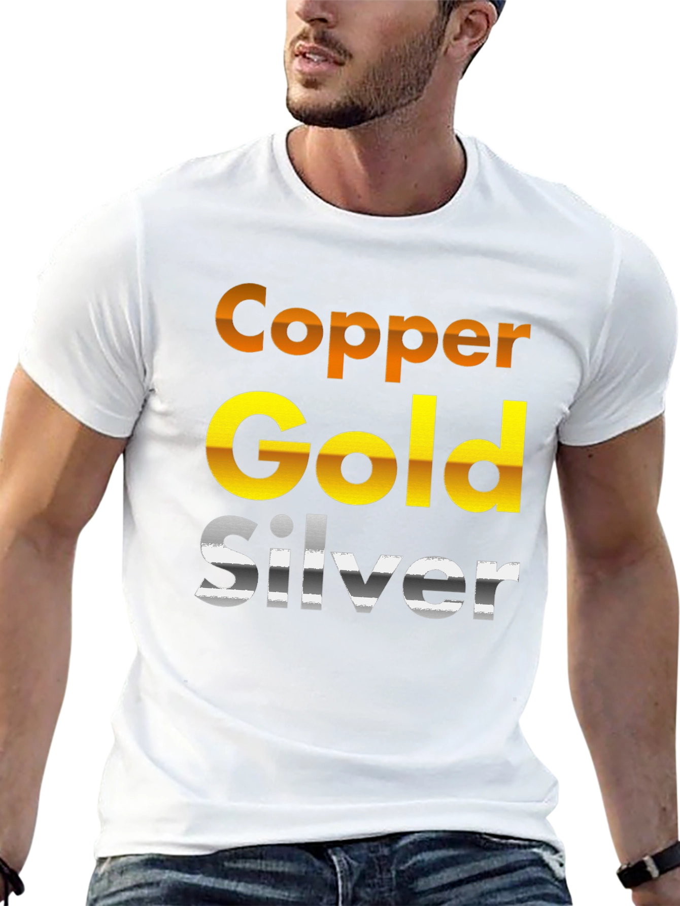 Copper Gold Silver T-Shirt