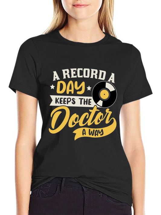 A Record a Day T-Shirt - Music Lover Tee