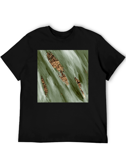 Abstract Gold Foil Accent Tee