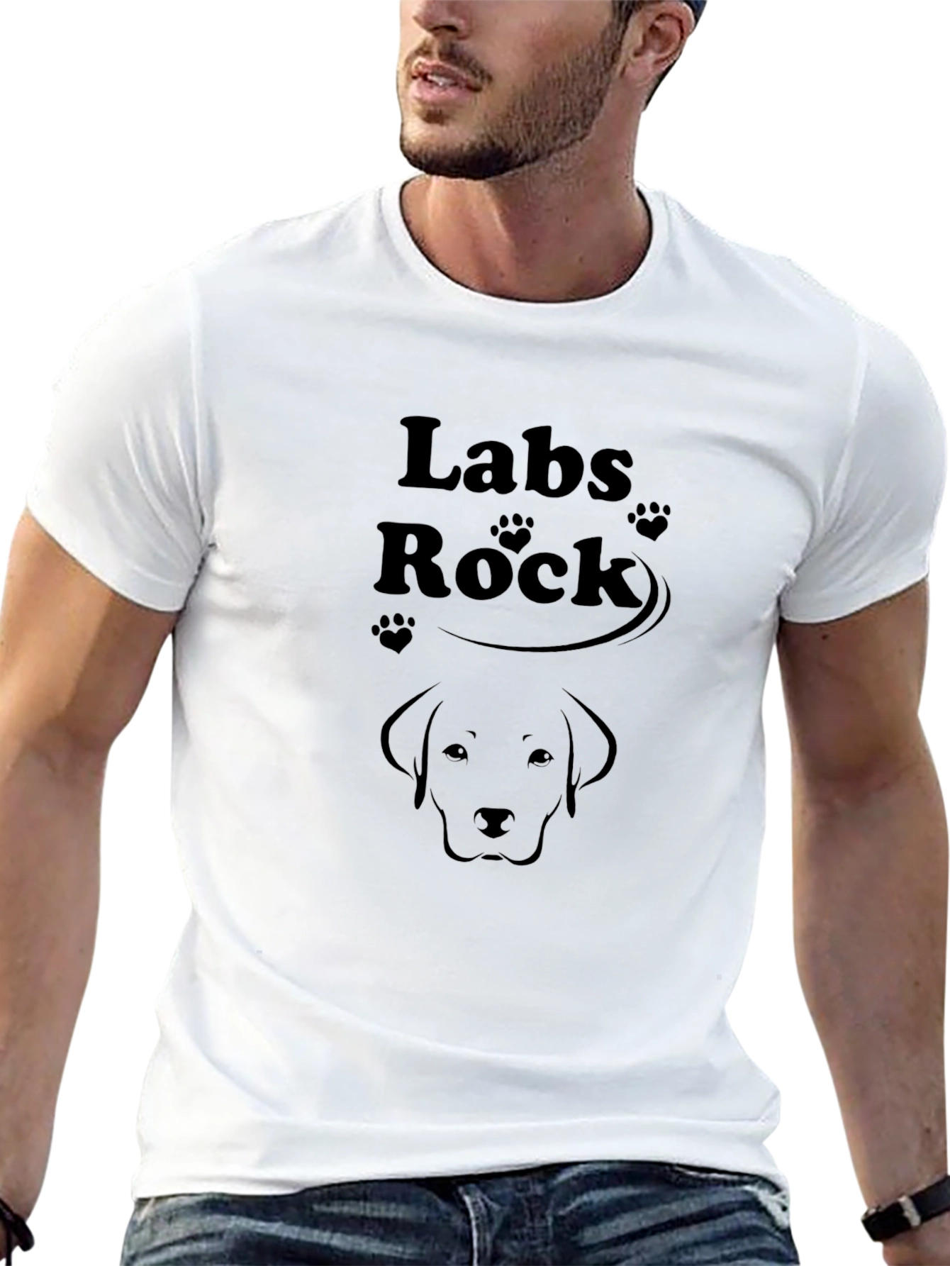 Labs Rock Black Graphic T-Shirt