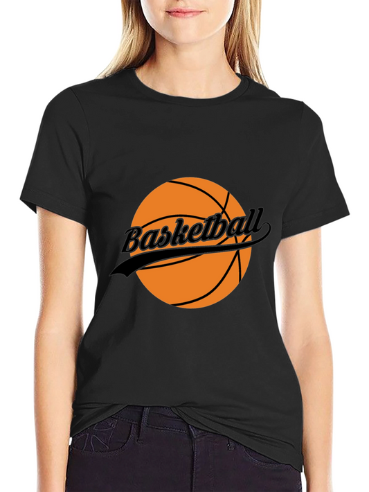 Basketball Graphic T-Shirt - Black Casual Tee