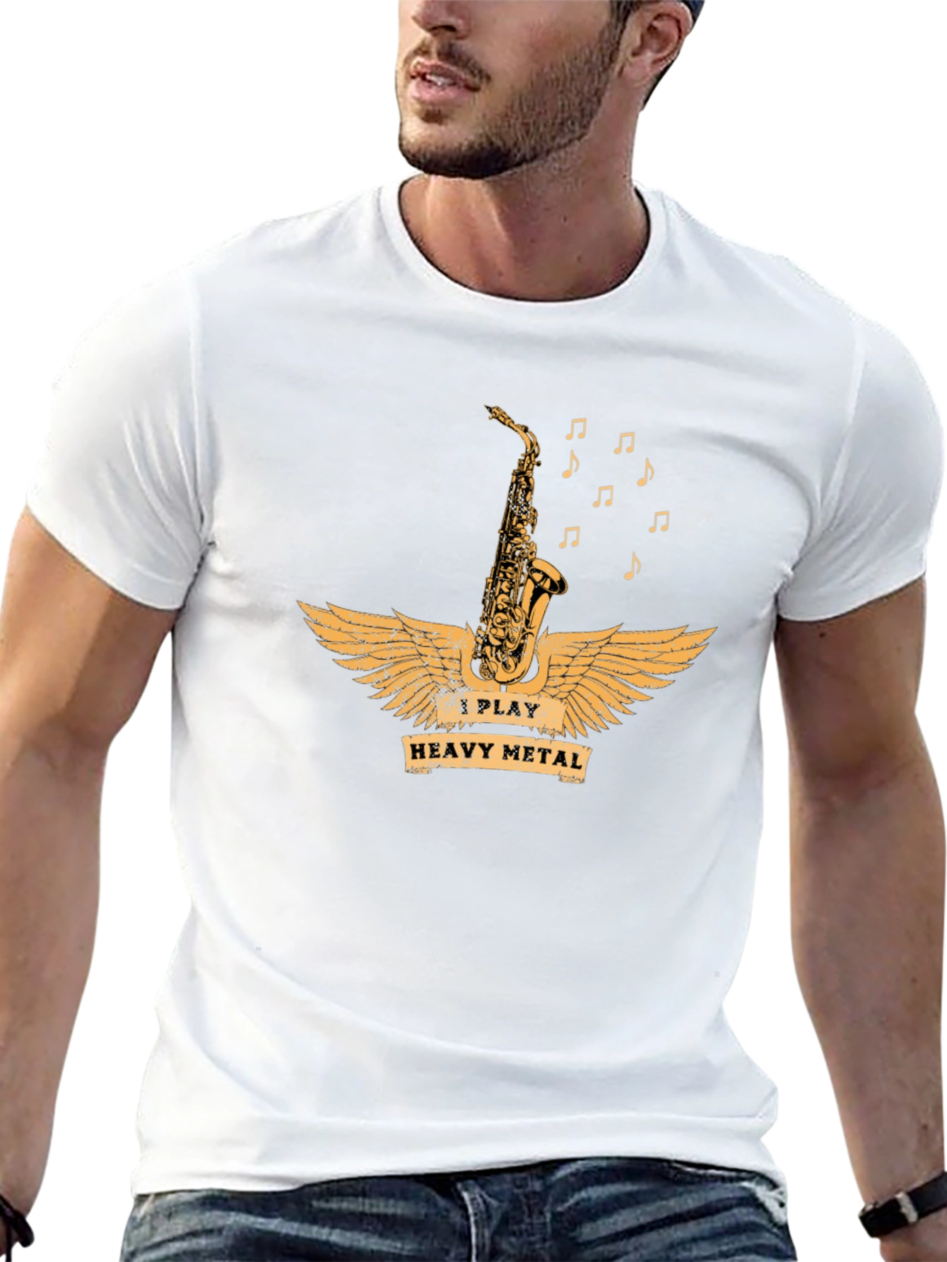 I Play Heavy Metal Saxophone T-Shirt
