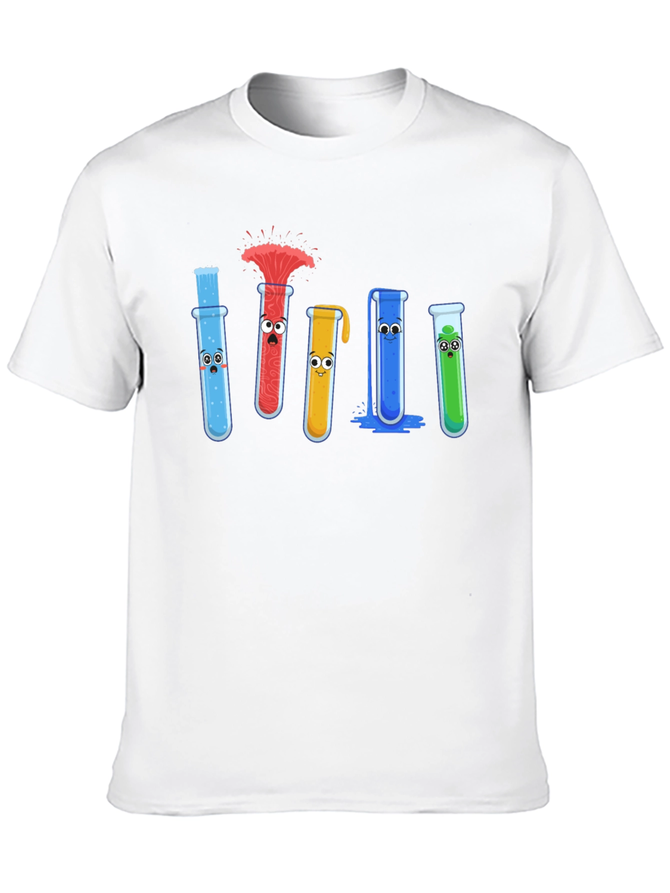 Science Beaker Cartoon Graphic Tee