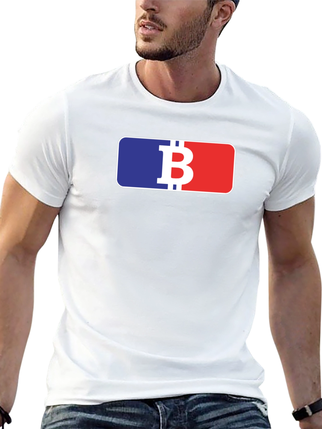 Bitcoin Logo Graphic T-Shirt - Black
