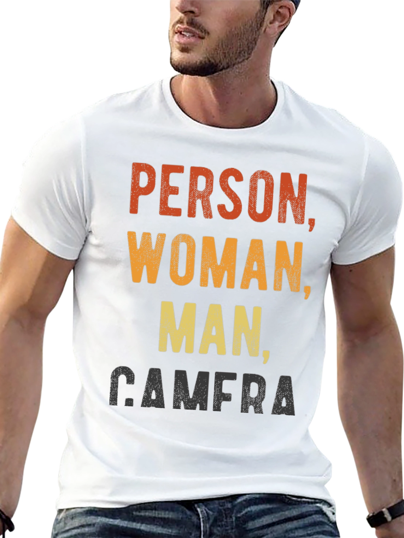 Person Woman Man Camera Funny T-Shirt