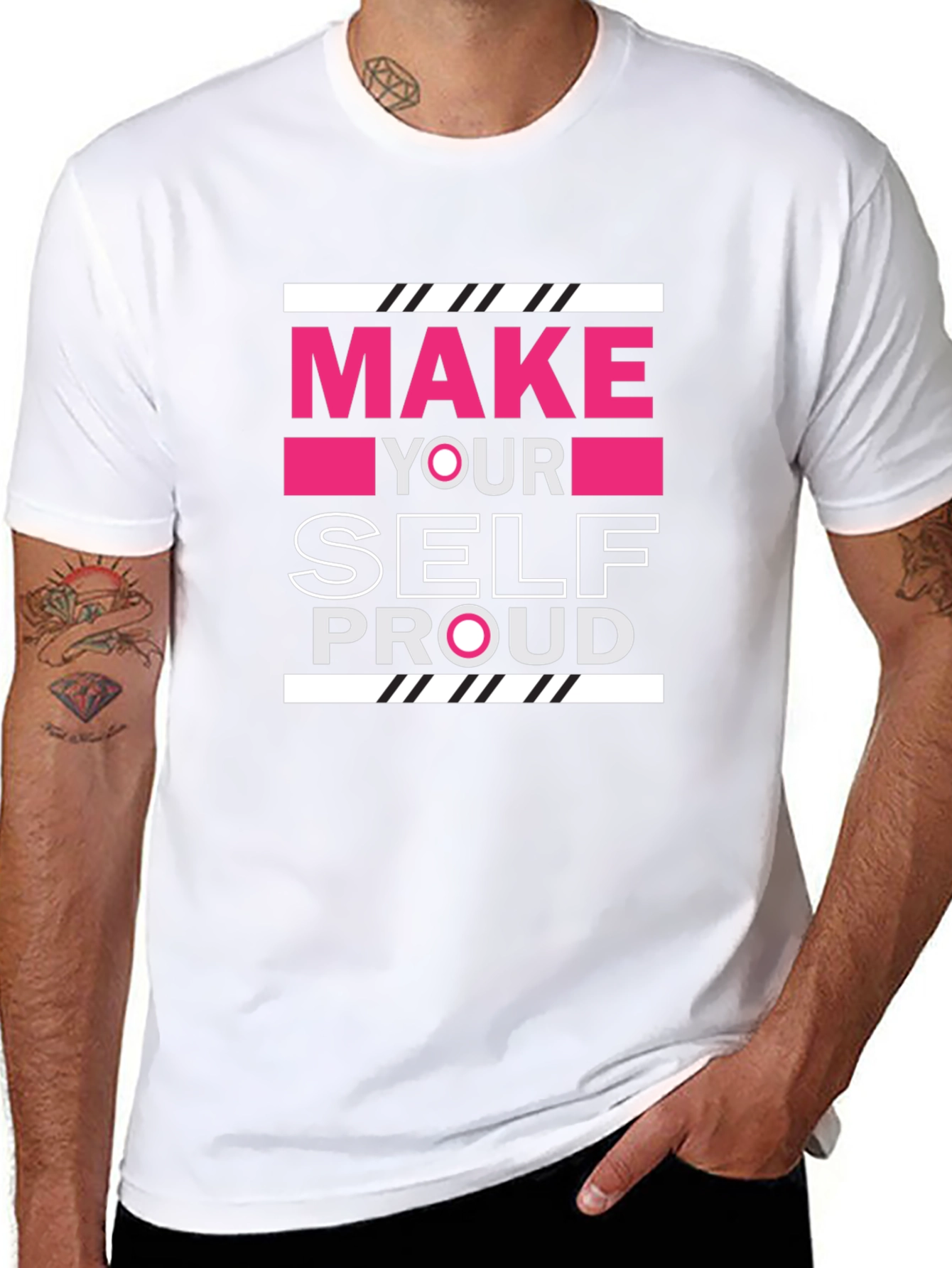 Motivational Graphic Tee - Make Yourself Proud