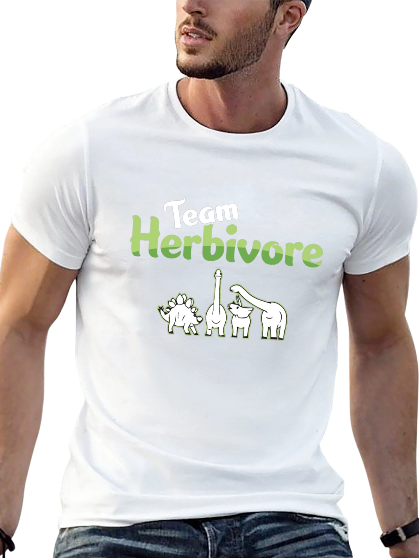 Team Herbivore Dinosaur Graphic T-Shirt