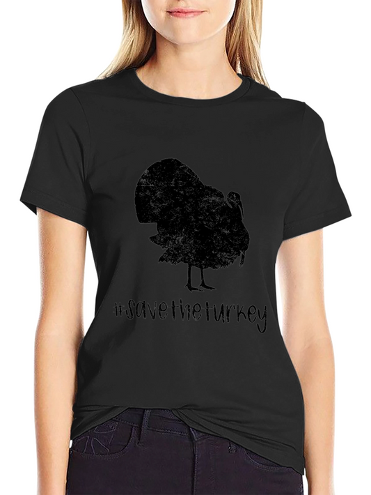 Save the Turkey T-Shirt - Black