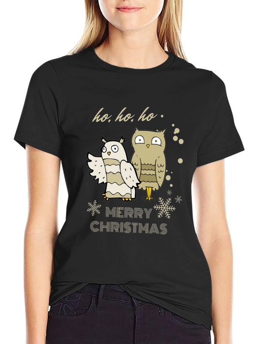 Merry Christmas Owl T-Shirt